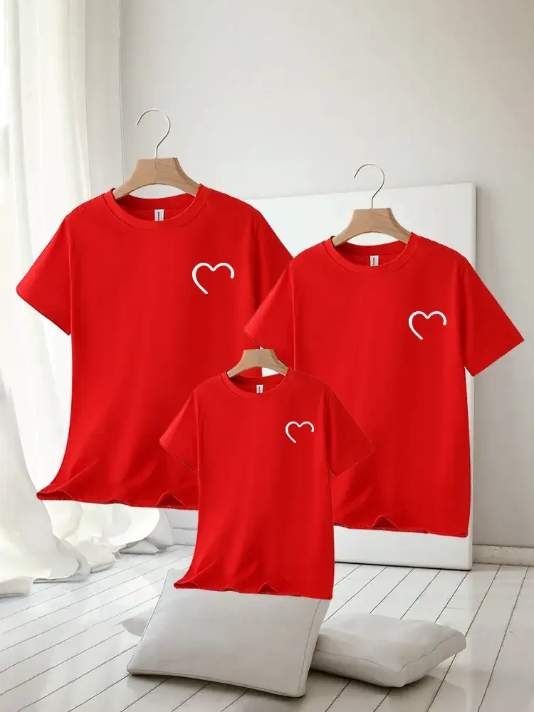 Blue Heart Print 3-Piece Kids T-Shirt Set 2025 - Image 16