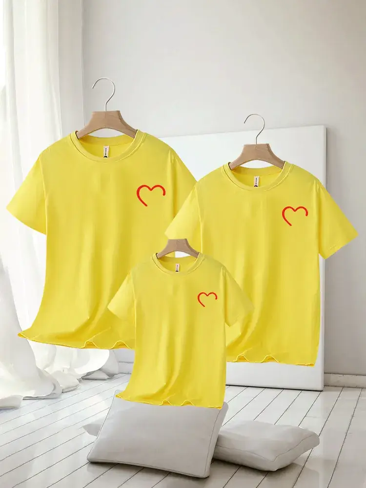Blue Heart Print 3-Piece Kids T-Shirt Set 2025 - Image 18
