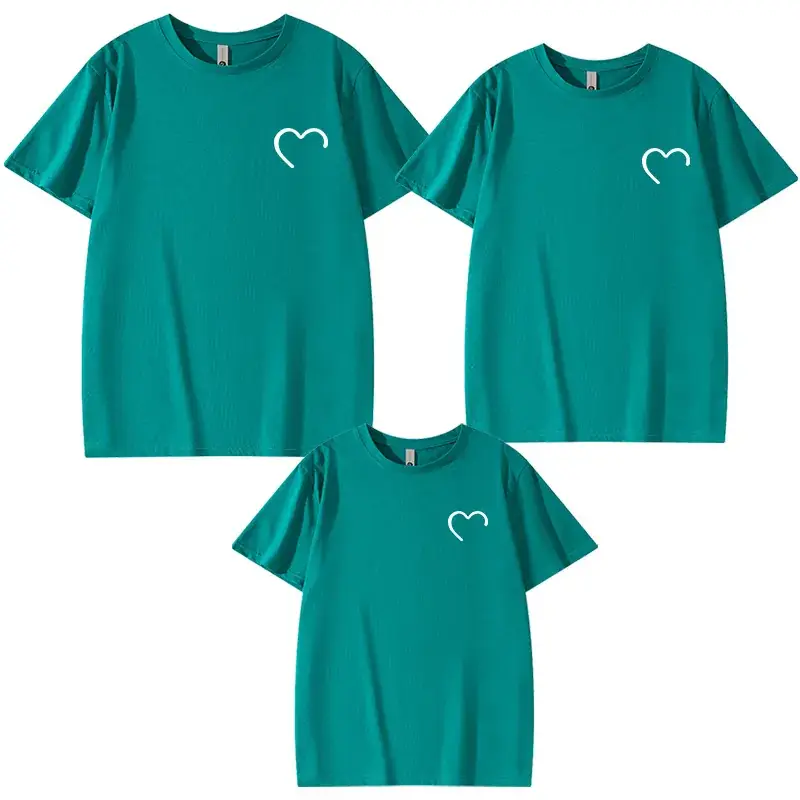Blue Heart Print 3-Piece Kids T-Shirt Set 2025 - Image 13