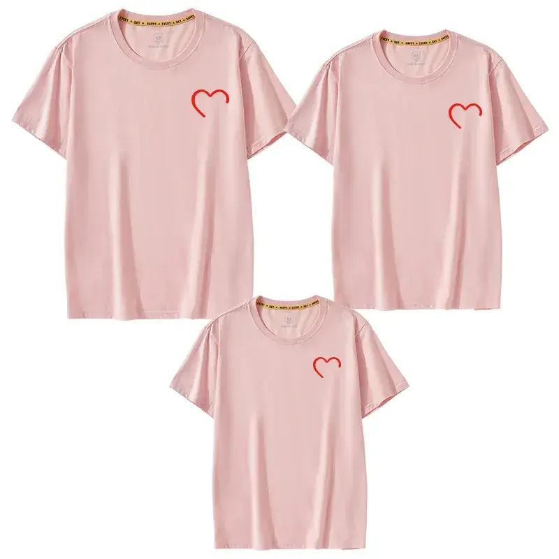 Blue Heart Print 3-Piece Kids T-Shirt Set 2025 - Image 3