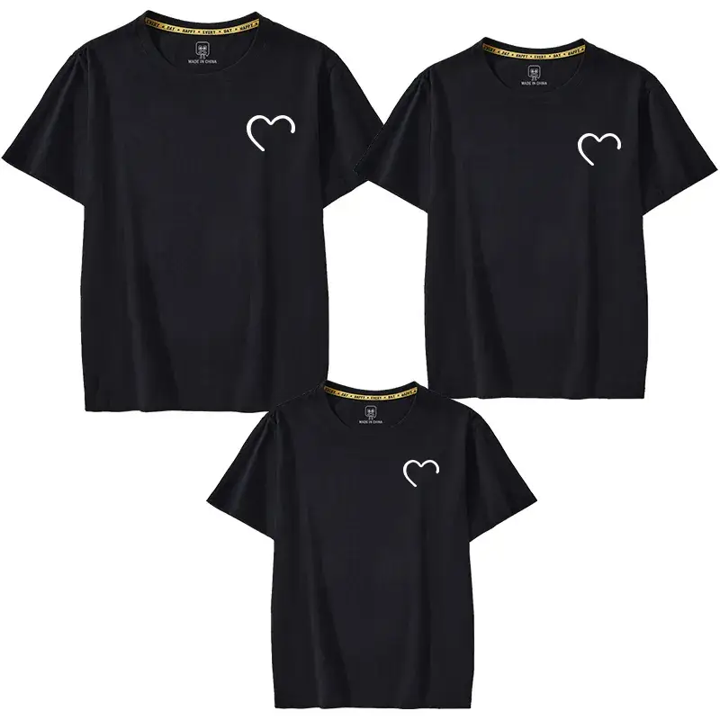 Blue Heart Print 3-Piece Kids T-Shirt Set 2025 - Image 4