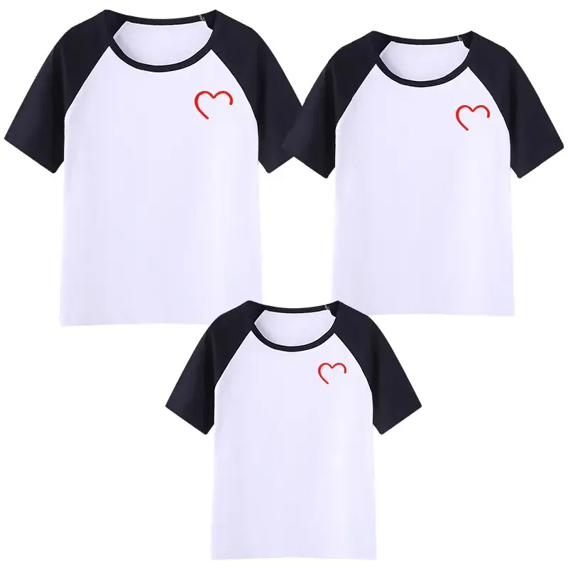 Blue Heart Print 3-Piece Kids T-Shirt Set 2025 - Image 8