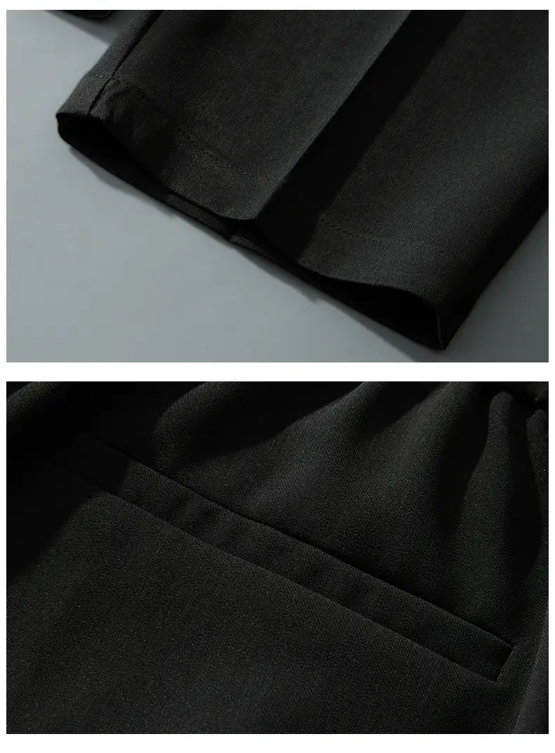 Beige Straight Leg Trousers Spring Autumn Men Suit Pants — feature 20