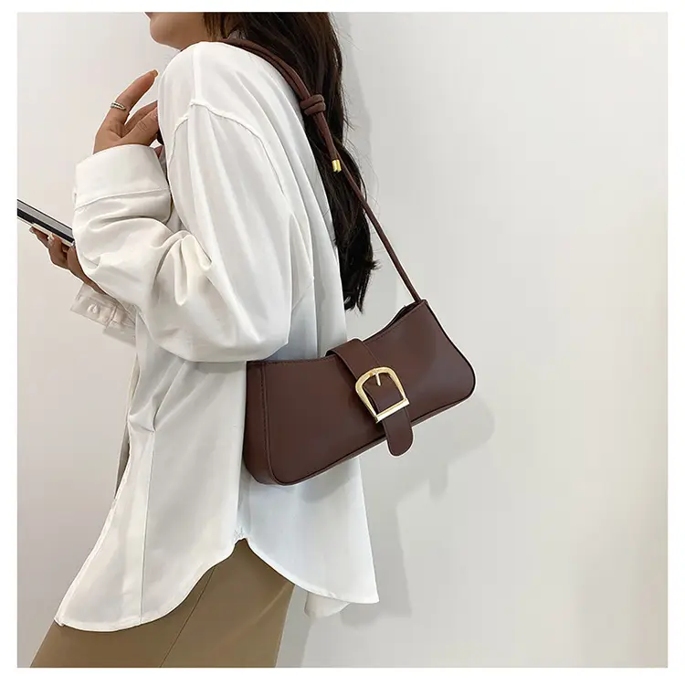 Women's Western Style Shoulder Bag Brown 2023 — feature 14