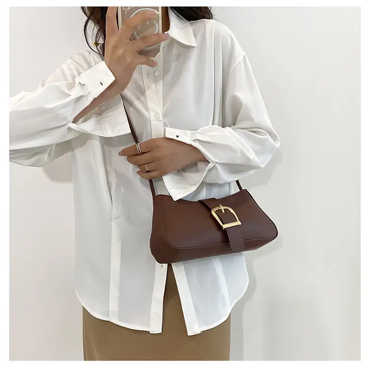 Women's Western Style Shoulder Bag Brown 2023 — feature 15