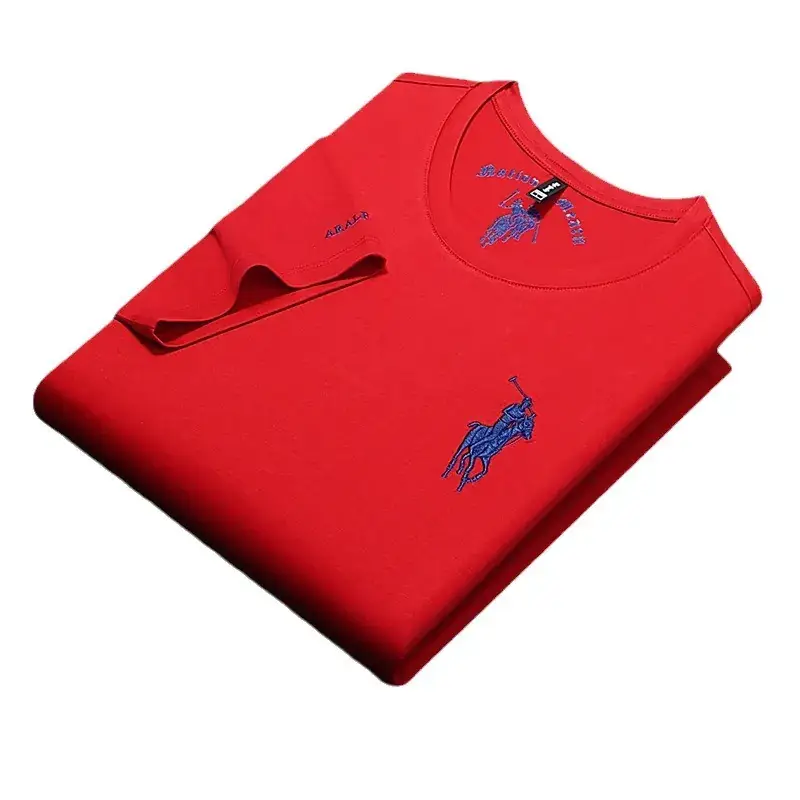 Men Black Polo T-Shirt with Embroidered Design - Image 10