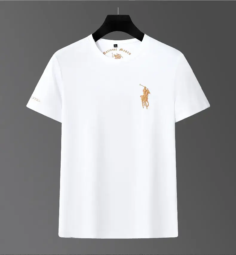 Men Black Polo T-Shirt with Embroidered Design — feature 10