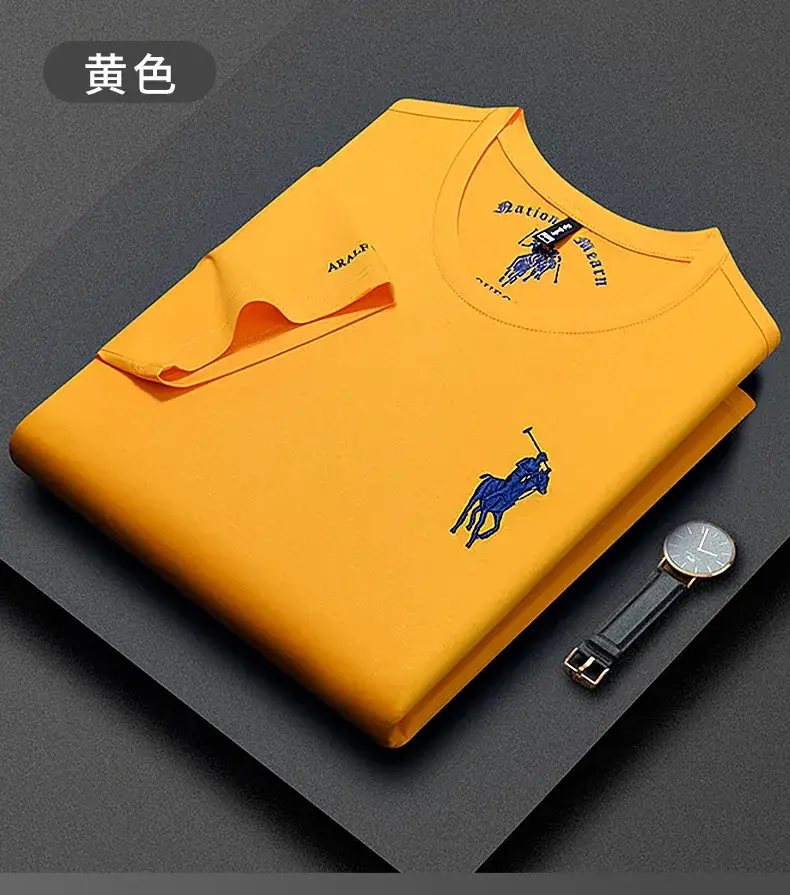 Men Black Polo T-Shirt with Embroidered Design — feature 11