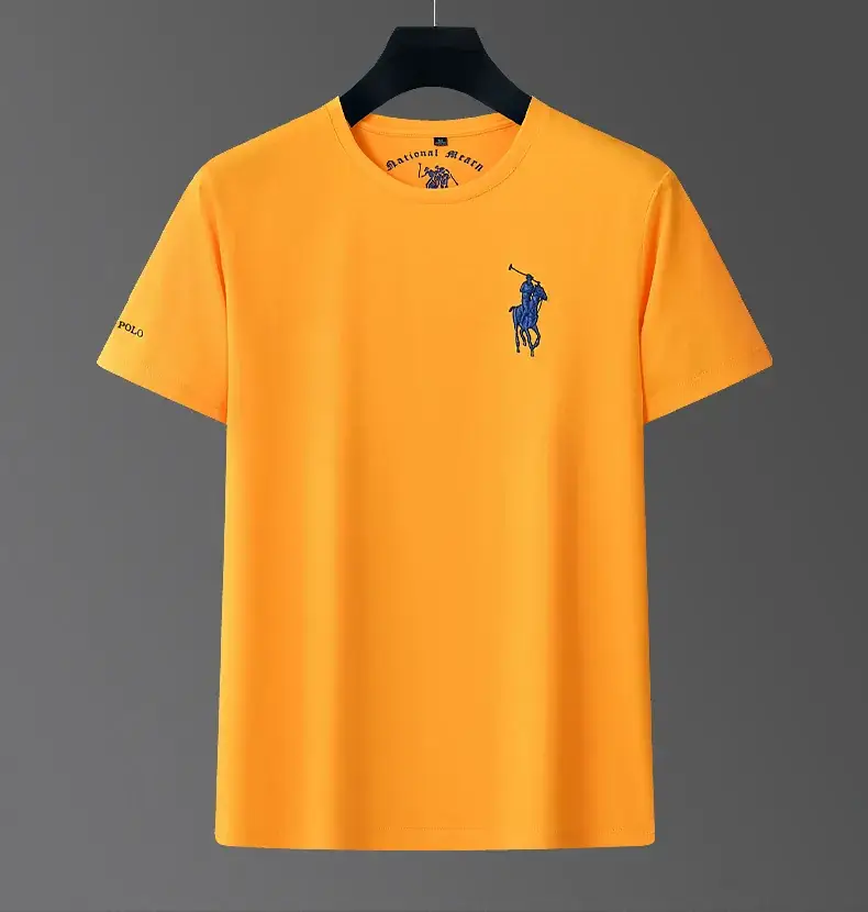Men Black Polo T-Shirt with Embroidered Design — feature 12