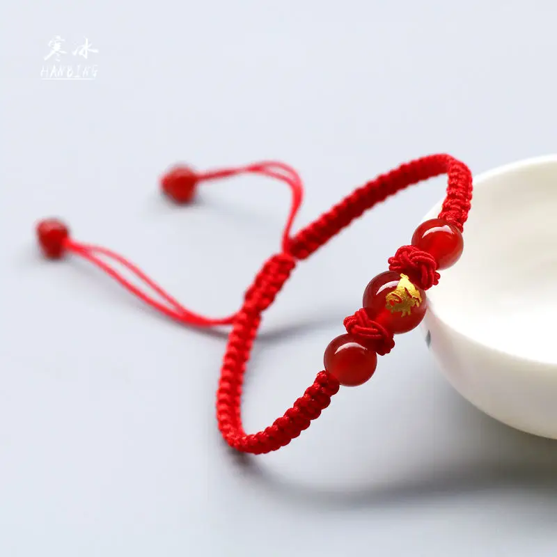 Chinese Zodiac Bracelet Red Agate Year Birthday Gift — feature 16