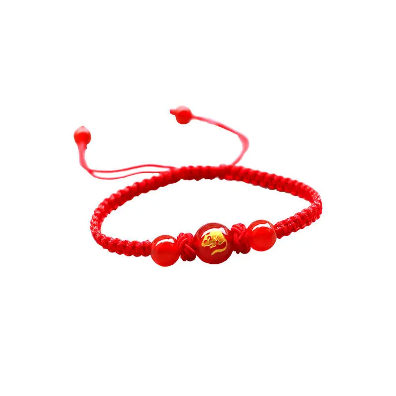 Chinese Zodiac Bracelet Red Agate Year Birthday Gift — feature 6