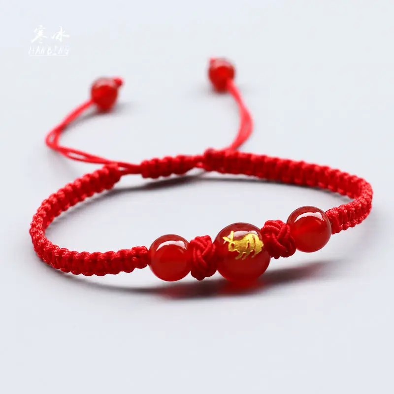 Chinese Zodiac Bracelet Red Agate Year Birthday Gift — feature 8