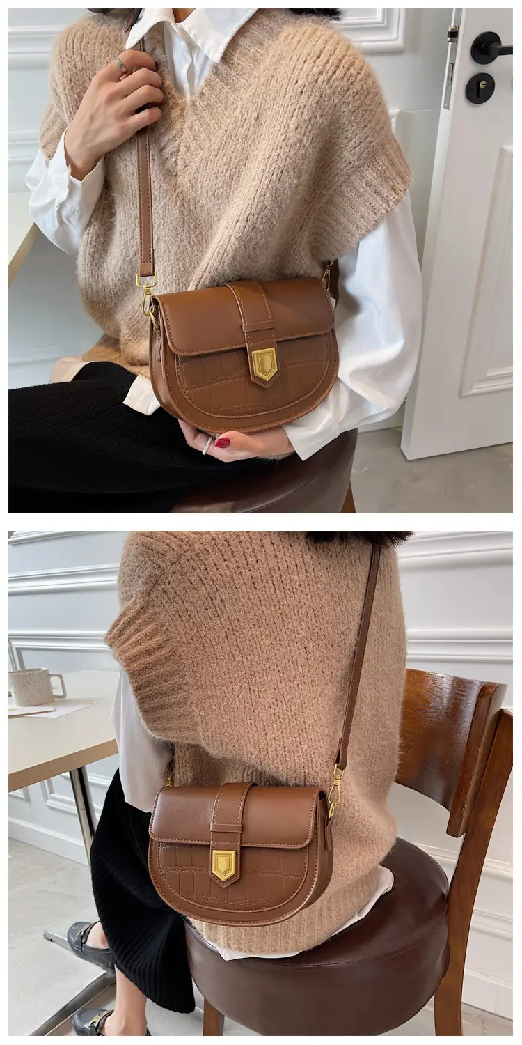 Retro French Style Saddle Bag Women Spring 2023 — feature 10