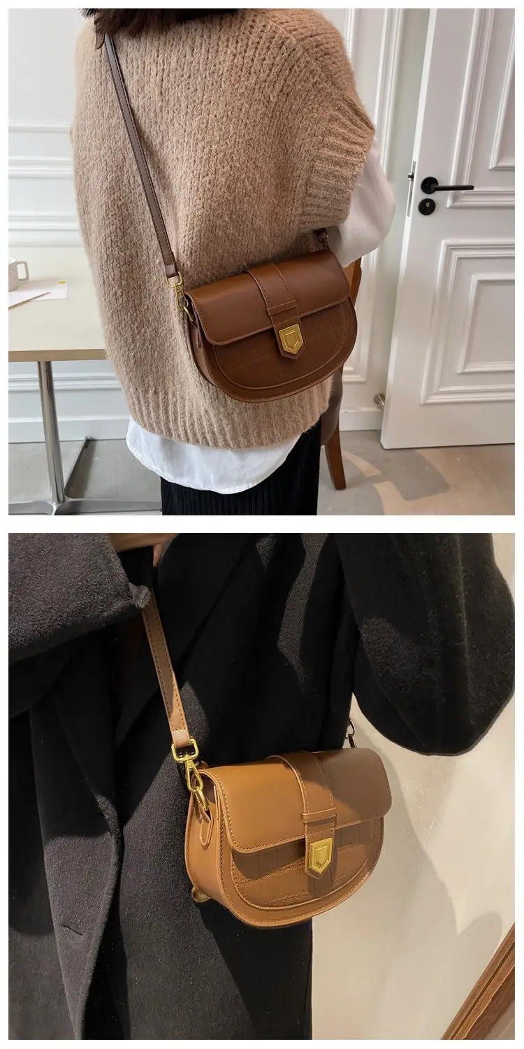Retro French Style Saddle Bag Women Spring 2023 — feature 11