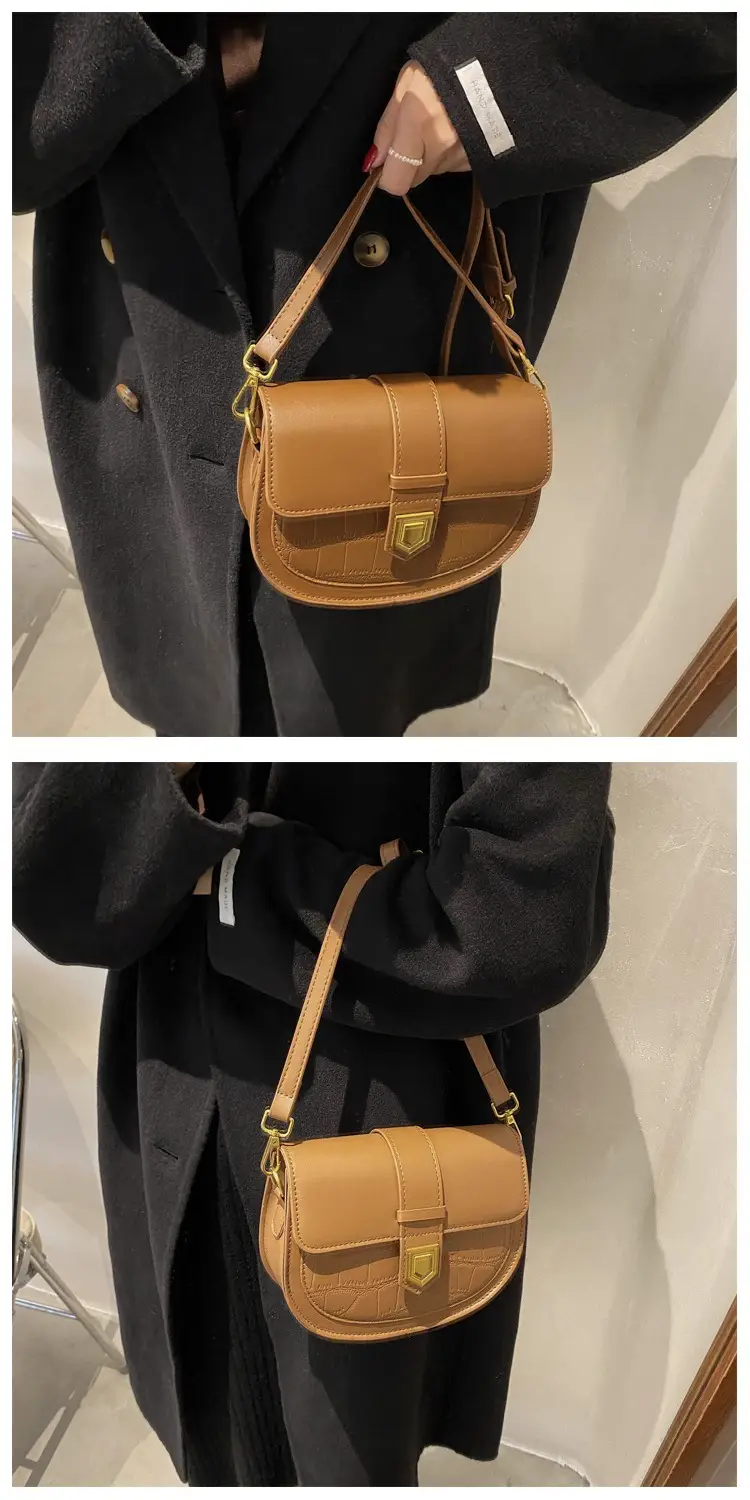 Retro French Style Saddle Bag Women Spring 2023 — feature 12