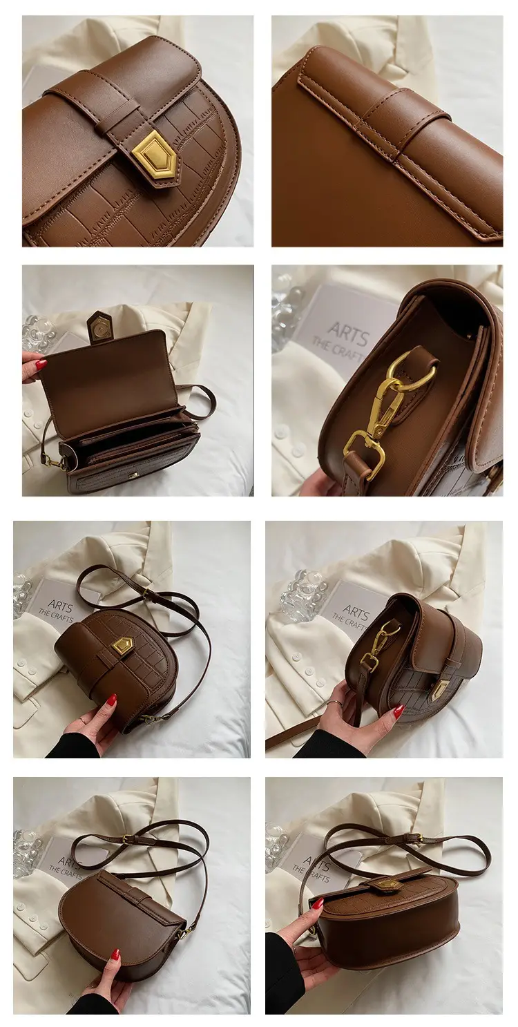 Retro French Style Saddle Bag Women Spring 2023 — feature 4