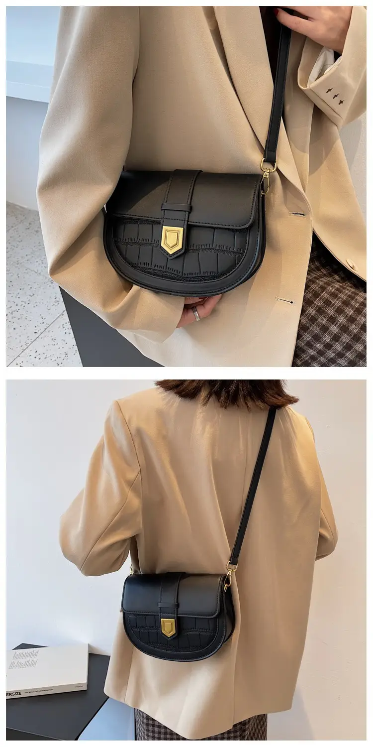 Retro French Style Saddle Bag Women Spring 2023 — feature 9