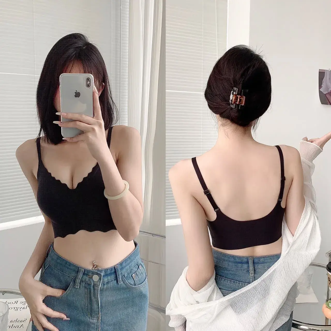 Spring & Summer Japanese Style Women's Non-Steel Ring Sling Bra - Image 7