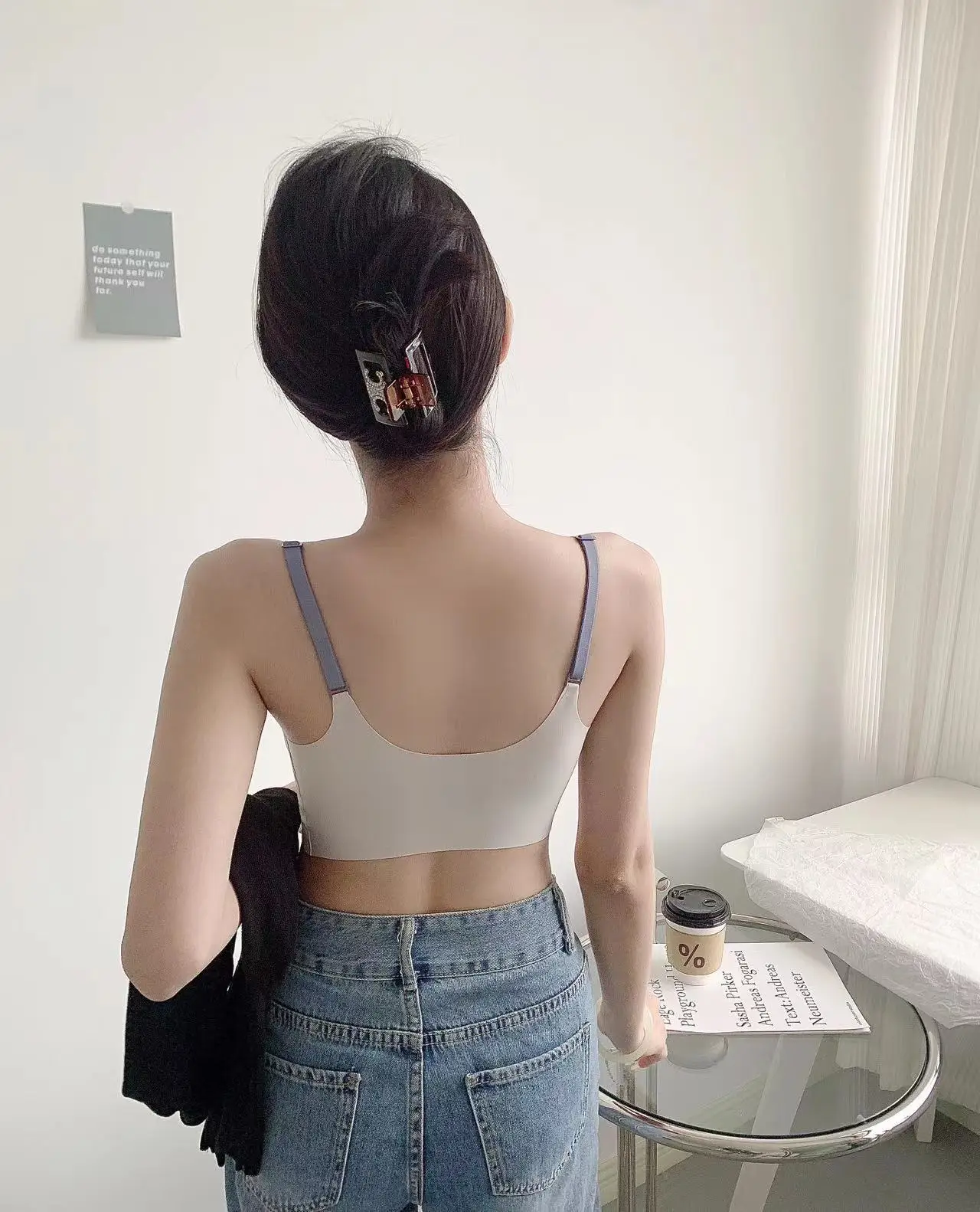 Spring & Summer Japanese Style Women's Non-Steel Ring Sling Bra — feature 3