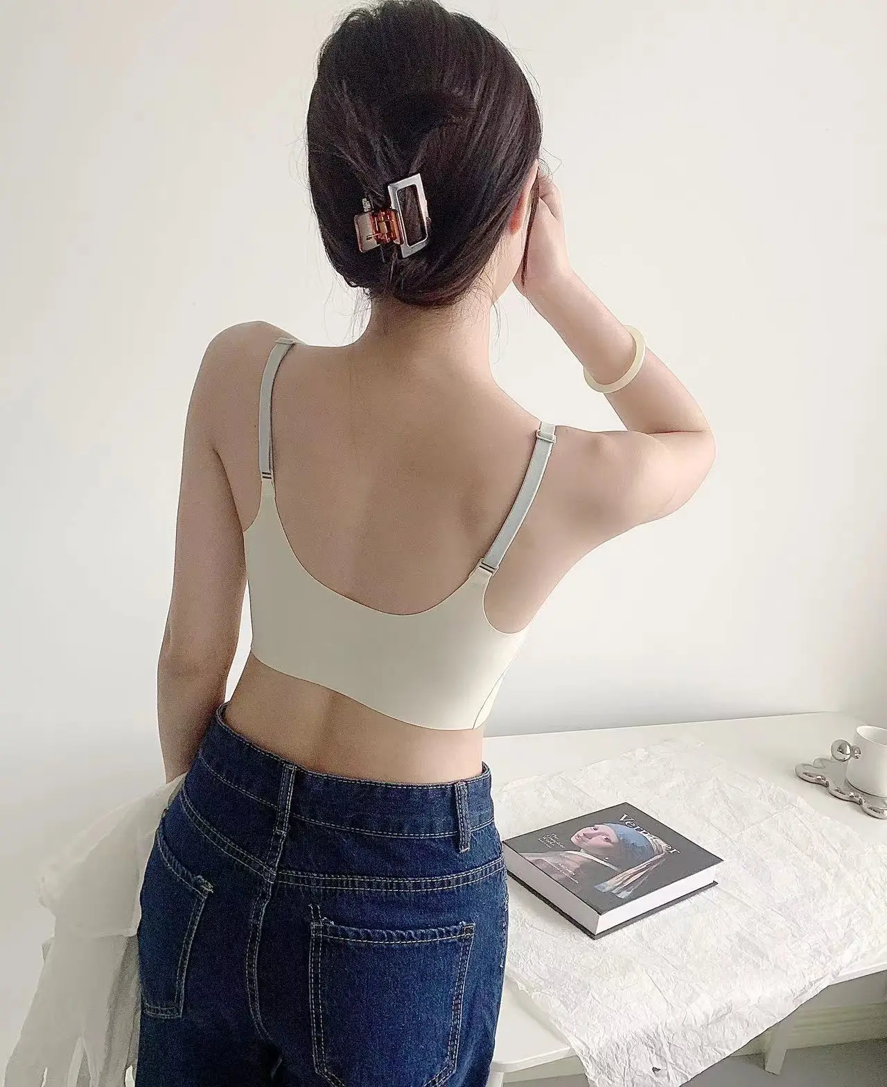 Spring & Summer Japanese Style Women's Non-Steel Ring Sling Bra — feature 5