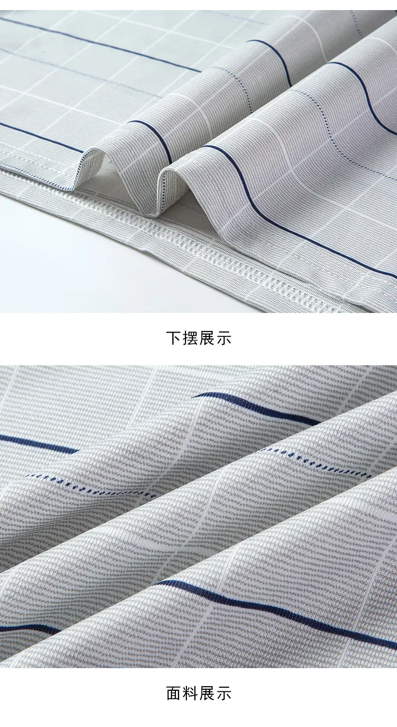 Men's Light Blue Striped Polo T-Shirt Short Sleeve — feature 13