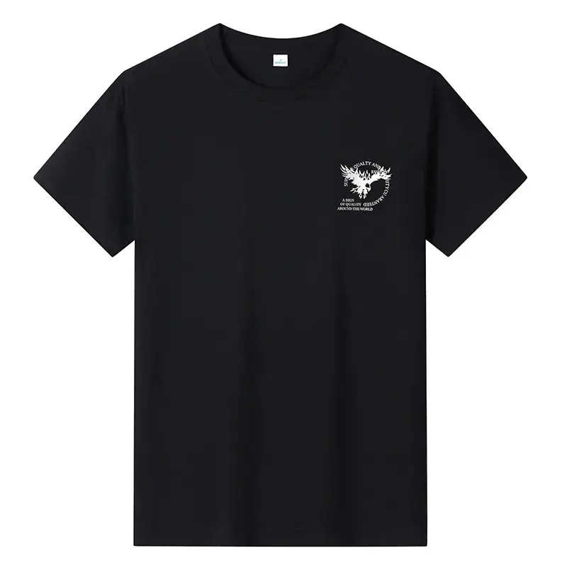 Men Printed Black T-Shirt Mint 2024 - Image 4