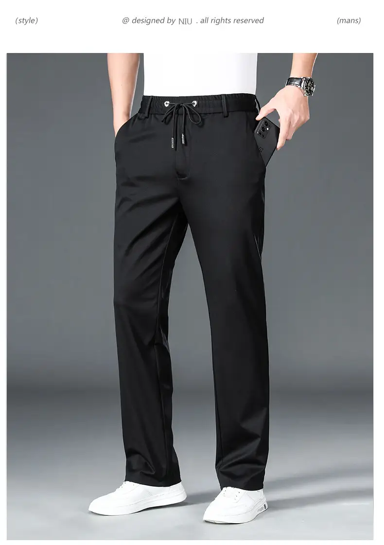 Ice Silk Men's Sports Pants Large Size — feature 10