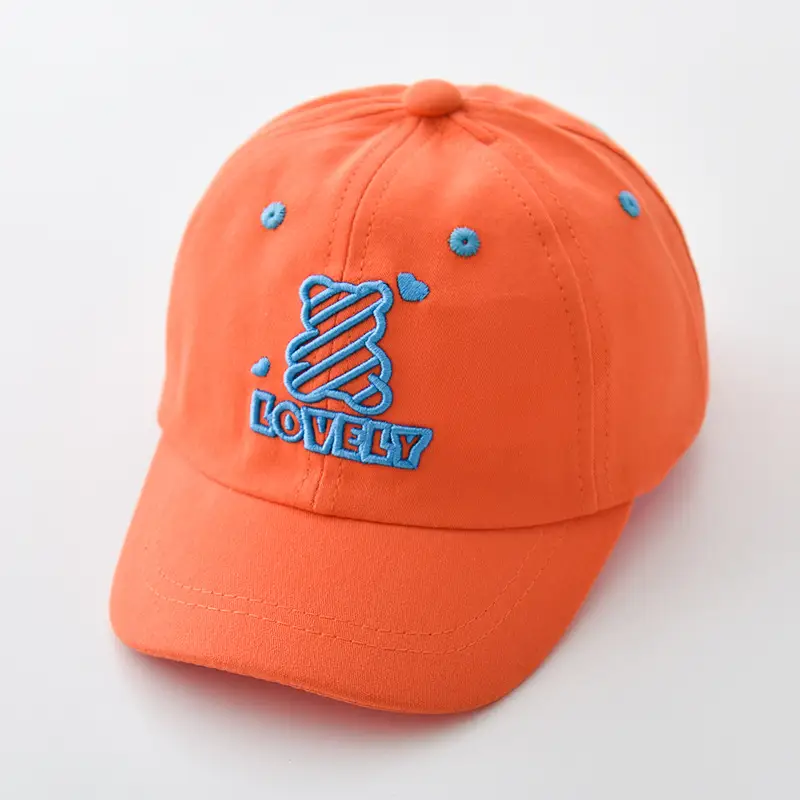 Children's Cap Set with C Logo White Black