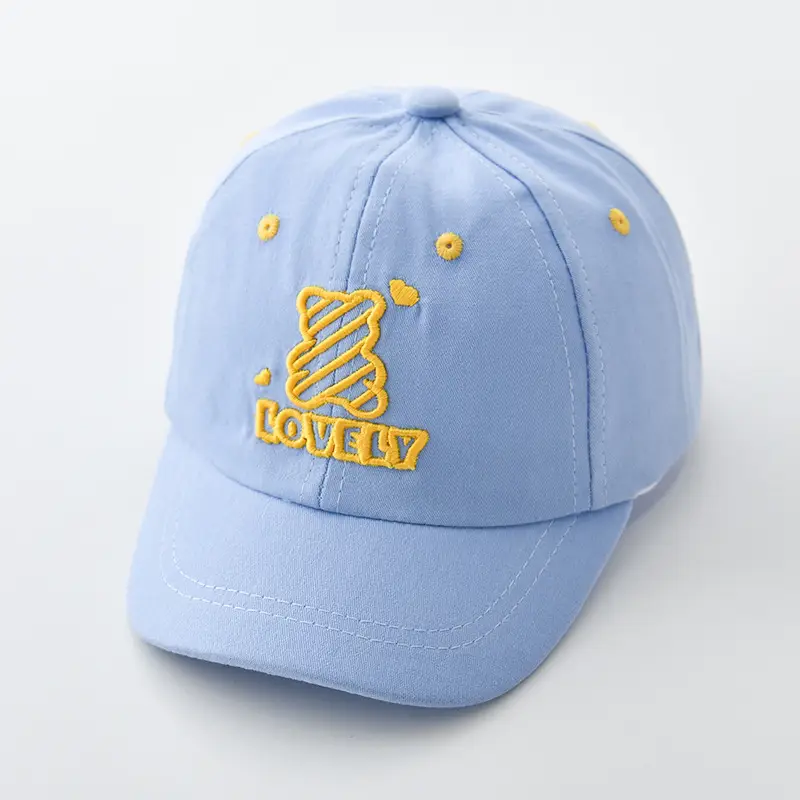 Children's Cap Set with C Logo White Black