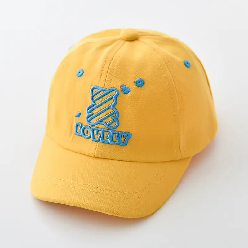Children's Cap Set with C Logo White Black