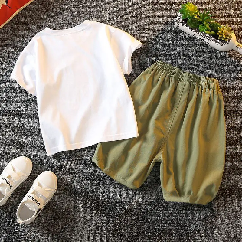 Boys Dinosaur Print T-Shirt & Shorts Set - Image 6