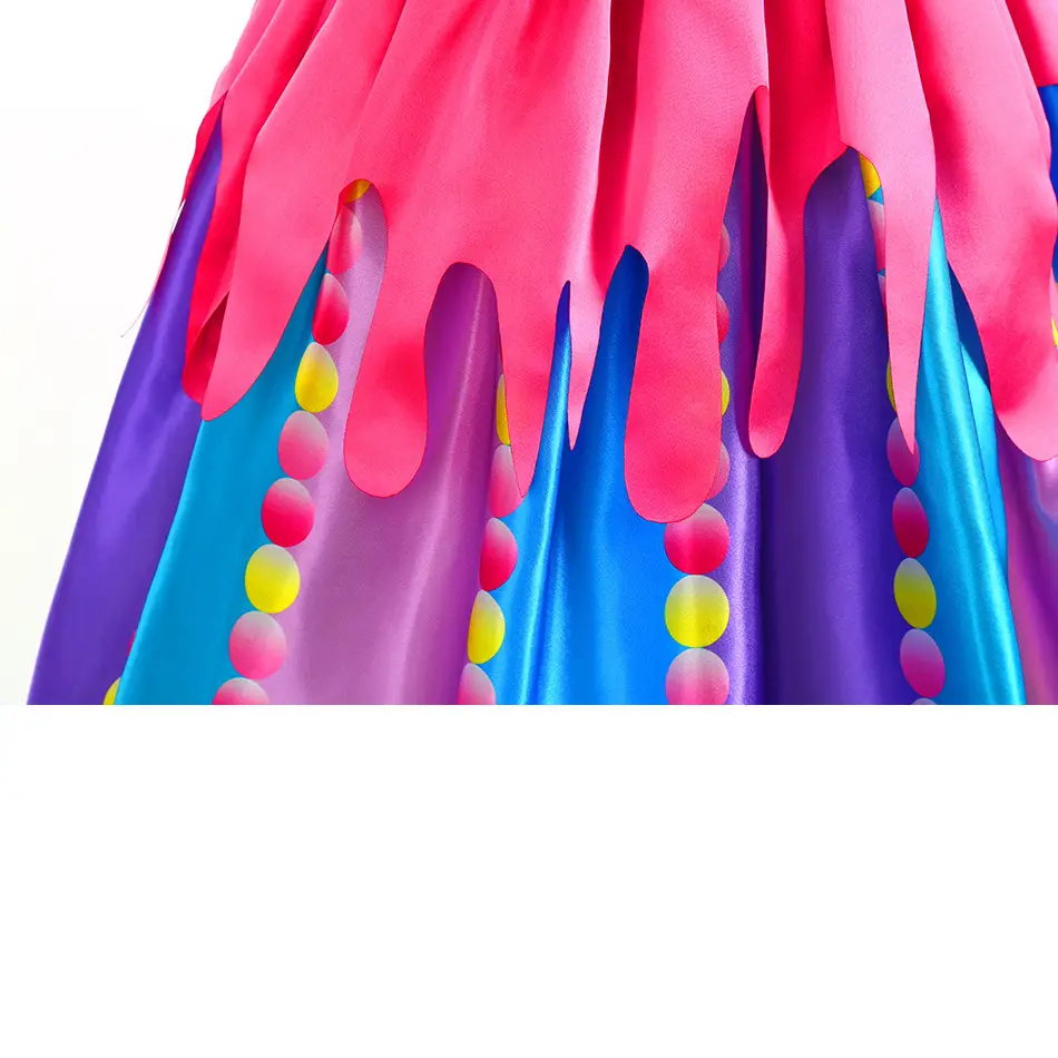 Kids Multi Color Tulle Candy Dress with Headband — feature 25
