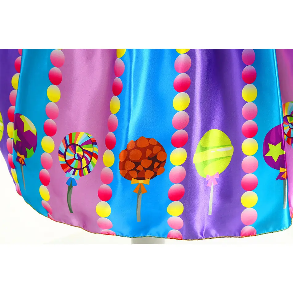 Kids Multi Color Tulle Candy Dress with Headband — feature 26