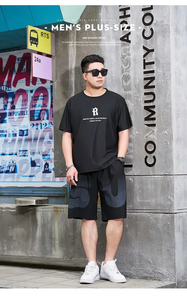 Men Ice Silk Sports Shorts Extra Large Black — feature 7
