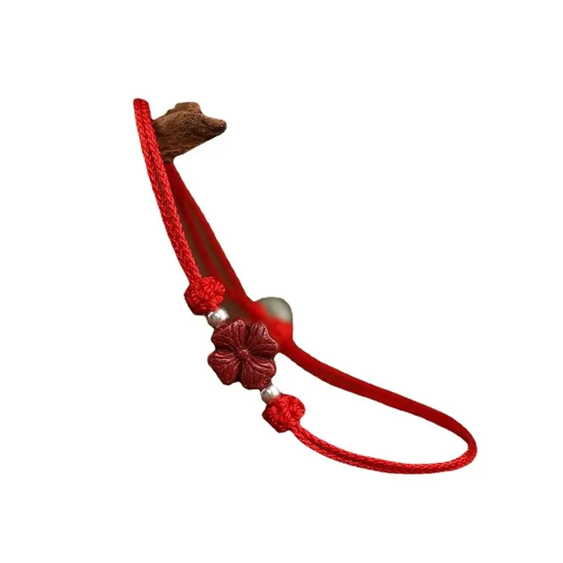 Handwoven Red Rope Bracelet for Men Women Adjustable Length