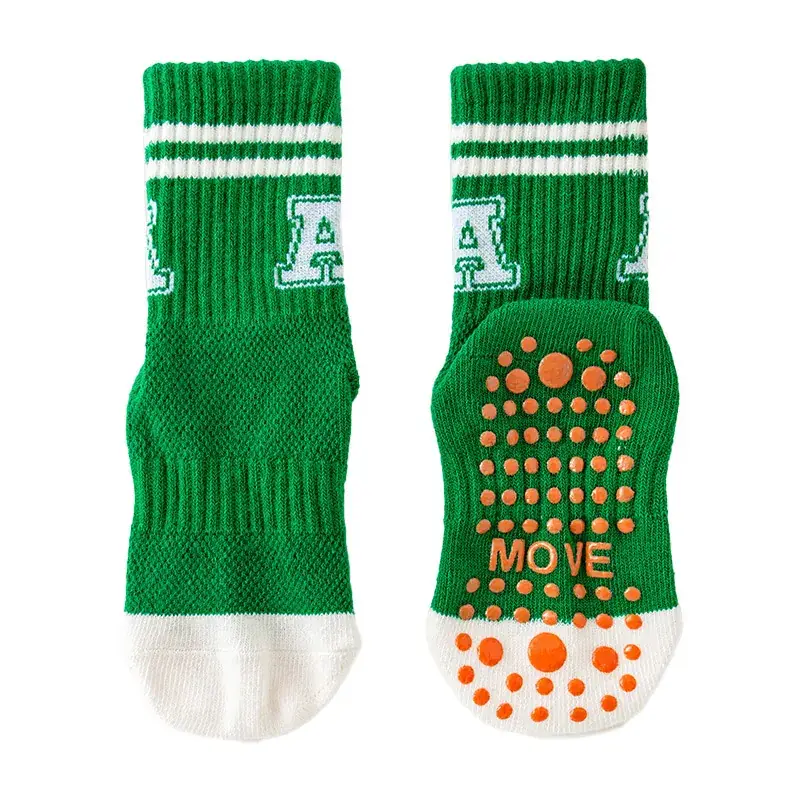 Children's Orange Anti-Skid Silicone Floor Socks