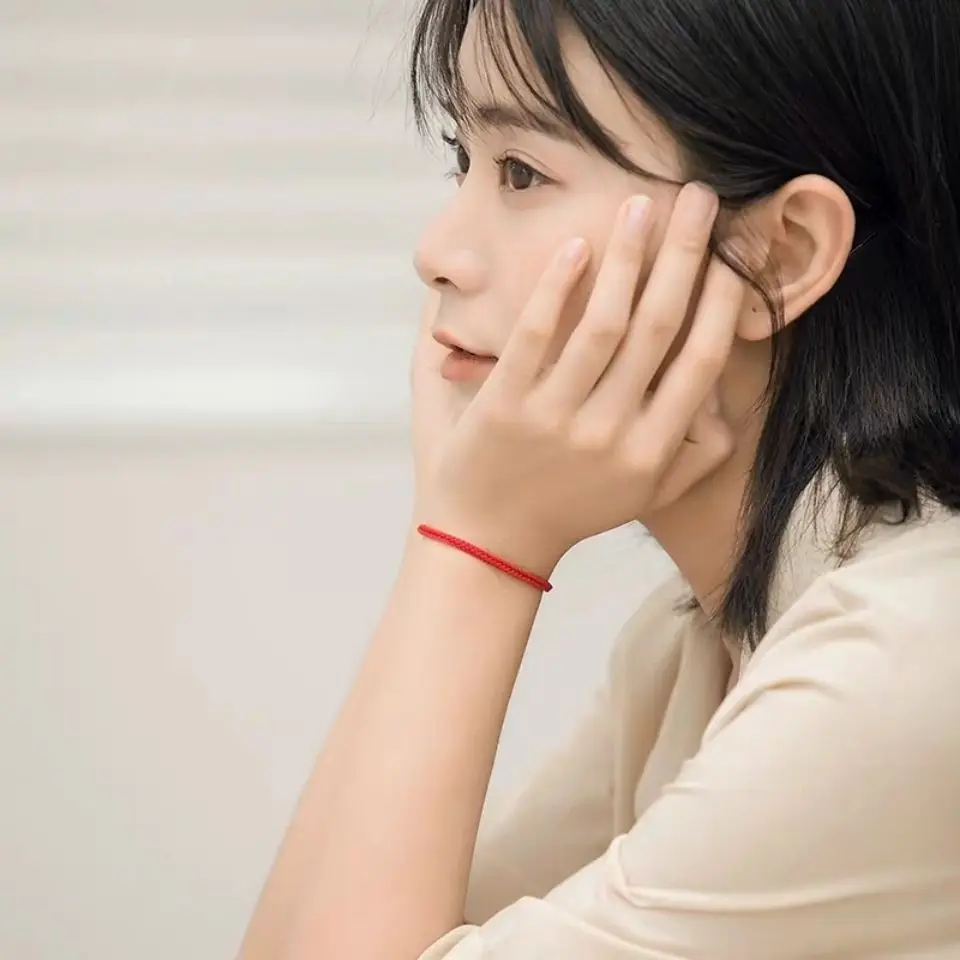 Lucky Red Braided Rope Bracelet for Women