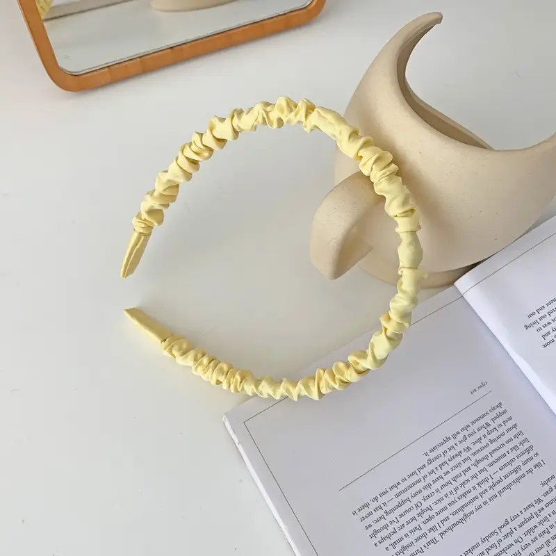 Summer French Style Headband Women Wide Bristle High Cranial Top - Image 36