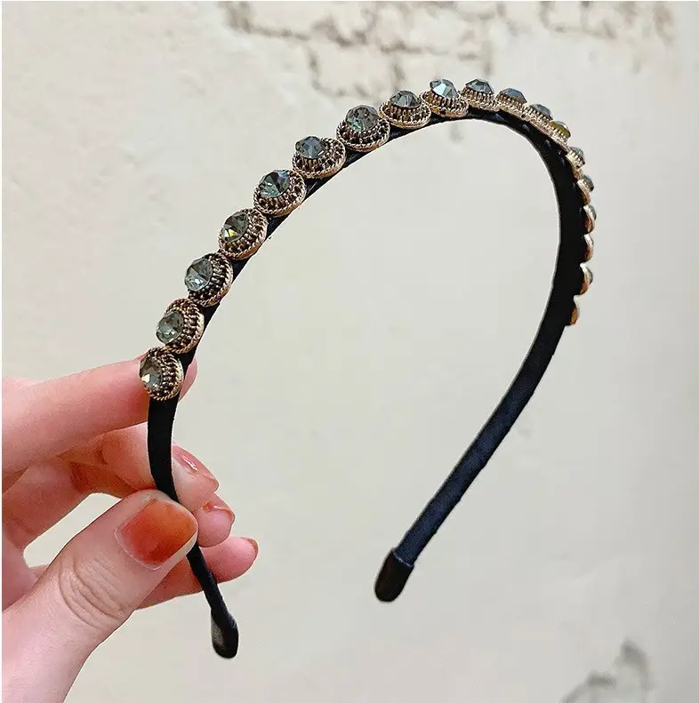 Summer French Style Headband Women Wide Bristle High Cranial Top - Image 64