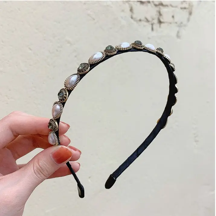 Summer French Style Headband Women Wide Bristle High Cranial Top - Image 65