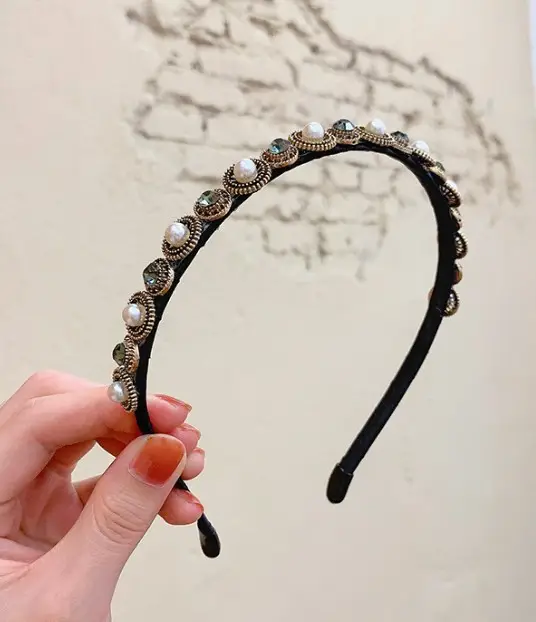 Summer French Style Headband Women Wide Bristle High Cranial Top - Image 66