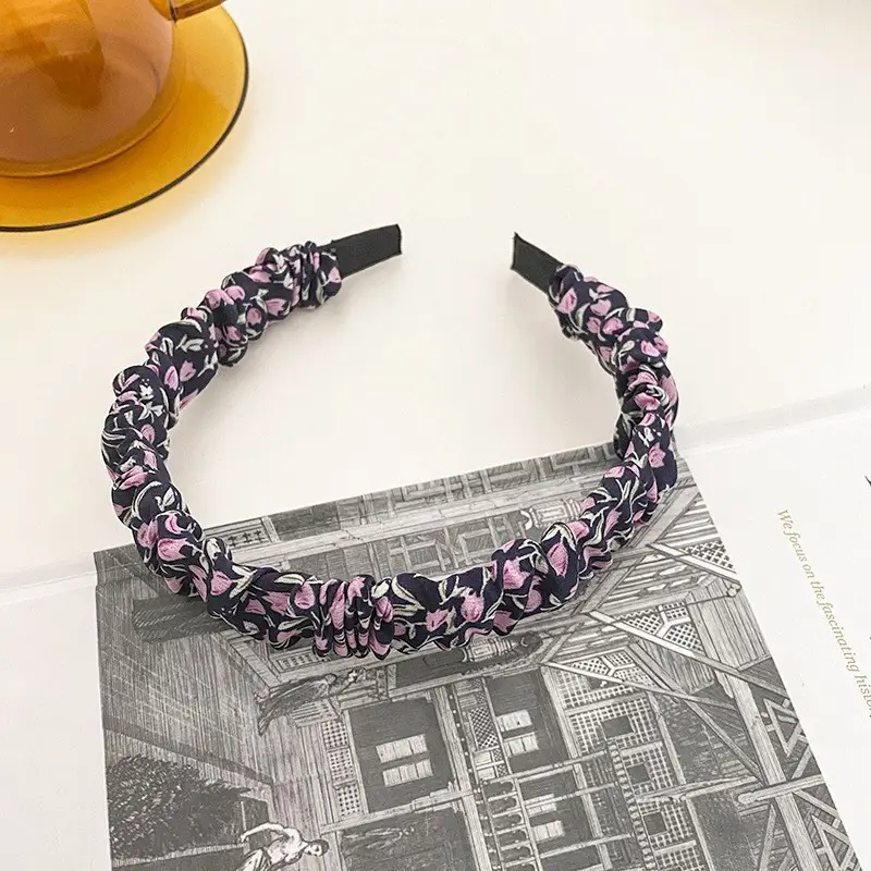 Summer French Style Headband Women Wide Bristle High Cranial Top - Image 77