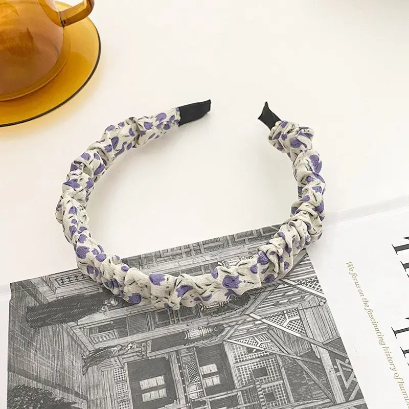 Summer French Style Headband Women Wide Bristle High Cranial Top - Image 80