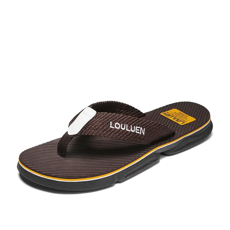 2026 Summer Men's Orange Thong Sandals