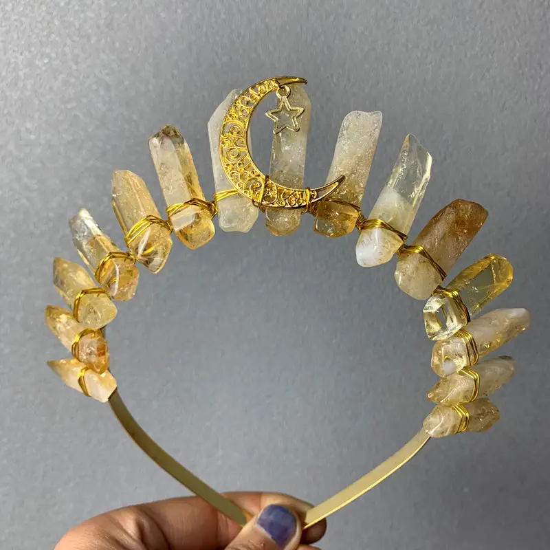Natural Citrine Crystal Hairband for Women - Image 16