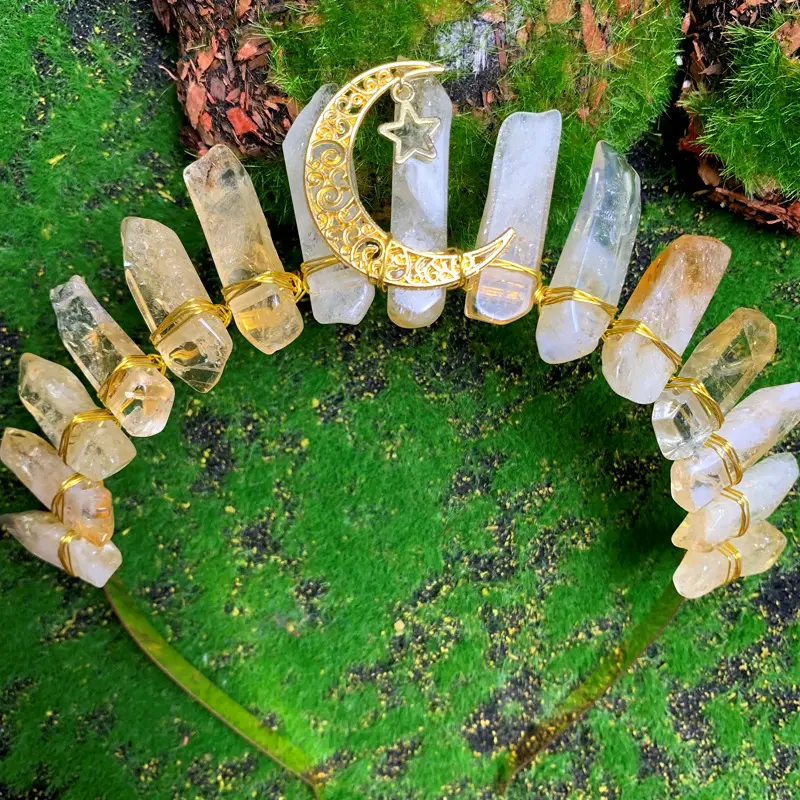 Natural Citrine Crystal Hairband for Women — feature 14