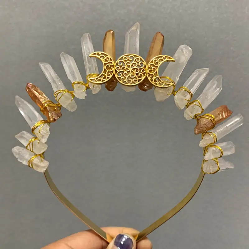 Natural Citrine Crystal Hairband for Women - Image 6