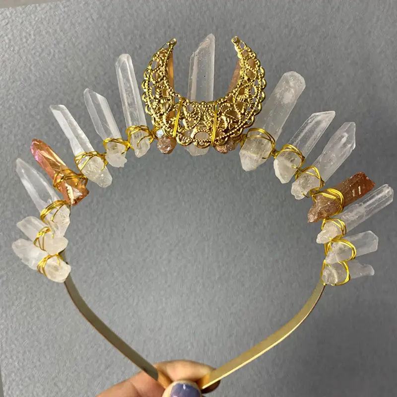Natural Citrine Crystal Hairband for Women - Image 7