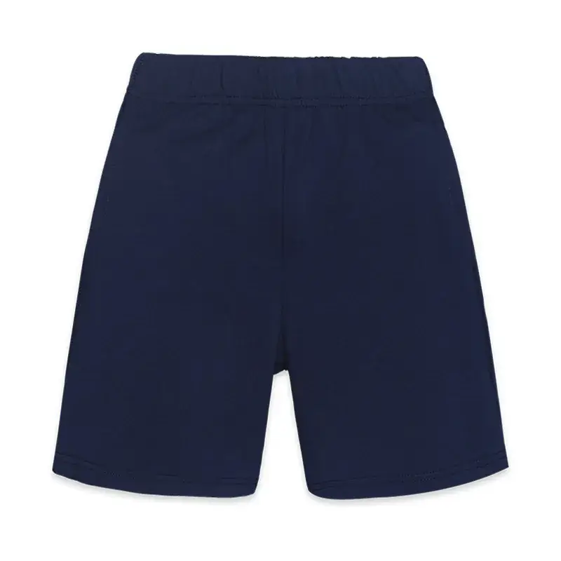 Children Navy Blue Summer Shorts for Primary School - Image 9
