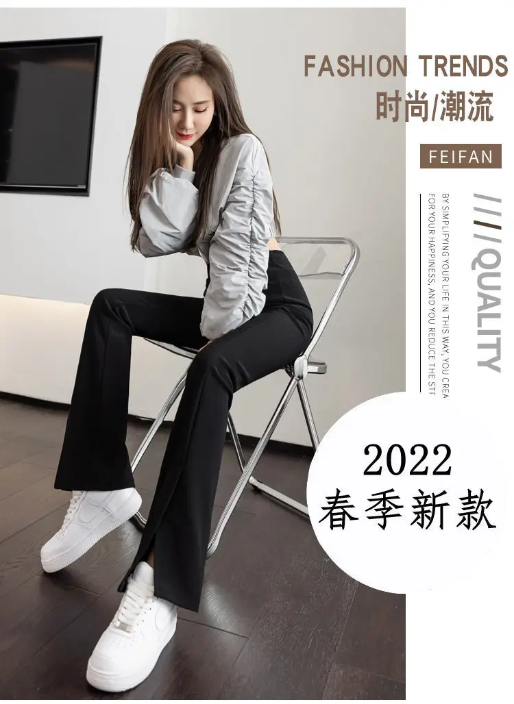 Women Black High Waist Slimming Pants 2023 — feature 5